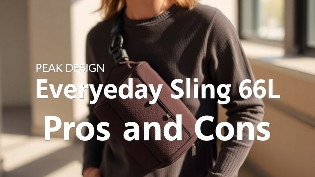 Peak Design Everyday Sling 6L Pros and Cons